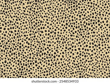 Diseño de patrón de leopardo. Fondo de Ilustración vectorial de impresión animal. Ilustración de diseño de piel de piel de fauna silvestre para Web, decoración del hogar, moda, superficie, Diseño gráfico