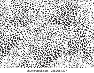 Leopard pattern design. Animal print vector illustration background. Wildlife fur skin design illustration for web, home decor, fashion, surface, graphic design