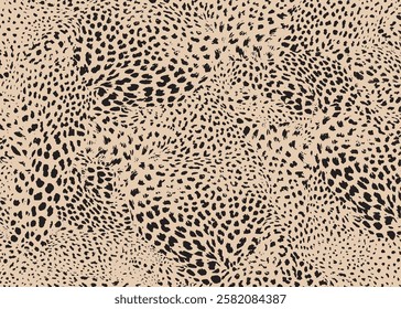 Leopard pattern design. Animal print vector illustration background. Wildlife fur skin design illustration for web, home decor, fashion, surface, graphic design