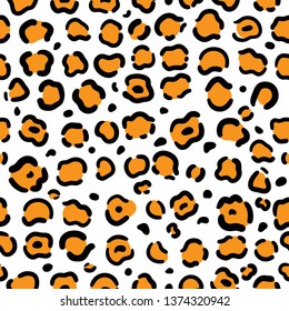  leopard pattern design funny drawing seamless pattern