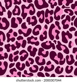 Leopard pattern design - funny  drawing seamless pattern with spots. Poster or t-shirt textile graphic design. wallpaper, wrapping paper, background.