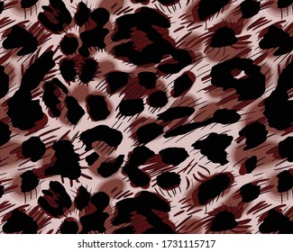 Leopard pattern design. Hand draw abstract pattern