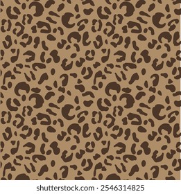 Leopard Pattern Design. Hand Drawn  Fabric Allover Design. Vector graphic design for t-shirt.