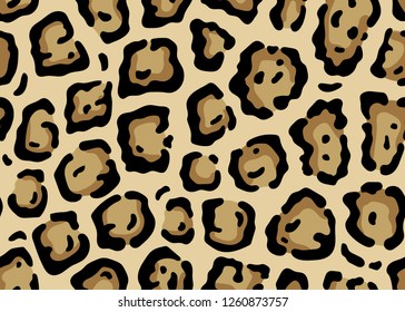 Leopard pattern design, seamless vector illustration background - Vector