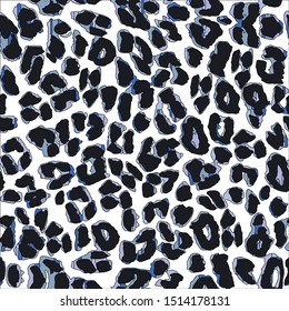 Leopard pattern design, seamless vector illustration background