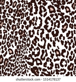 Leopard pattern design, seamless vector illustration background