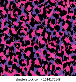 Leopard pattern design, seamless vector illustration background