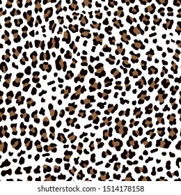 Leopard pattern design, seamless vector illustration background
