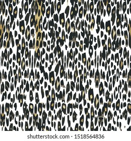 Leopard pattern design, seamless vector illustration background