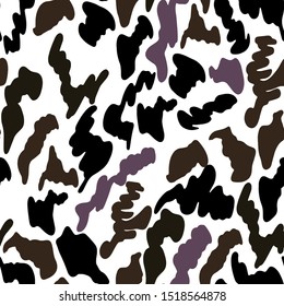 Leopard pattern design, seamless vector illustration background Camouflage pattern vector illustration