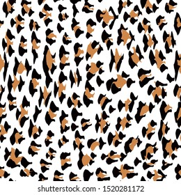 Leopard pattern design, seamless vector illustration background