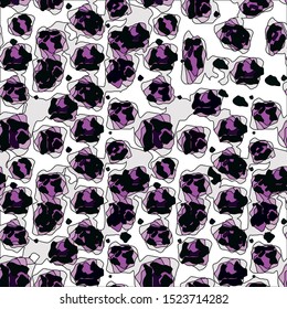 Leopard pattern design, seamless vector illustration background Camouflage pattern vector illustration