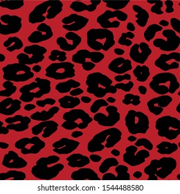 Leopard pattern design, seamless vector illustration background