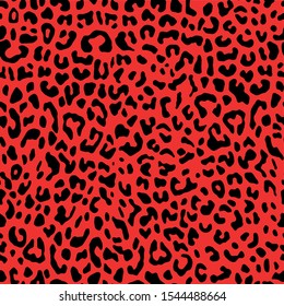 Leopard pattern design, seamless vector illustration background