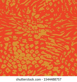 Leopard pattern design, seamless vector illustration background