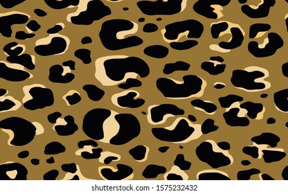 Leopard pattern design, seamless vector illustration background