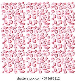 Leopard pattern design. Sketchy style.