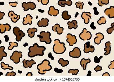 Leopard pattern design. Leopard design vector. Abstract background vector. 