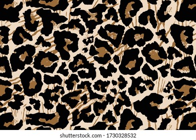 Leopard pattern design, vector background