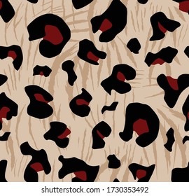 Leopard pattern design, vector background
