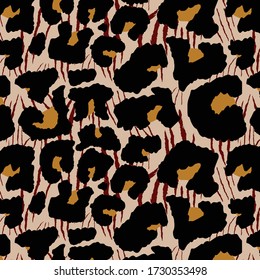 Leopard pattern design, vector background