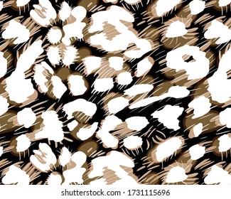 Leopard pattern design, vector background