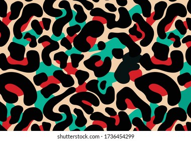 Leopard pattern design, vector background