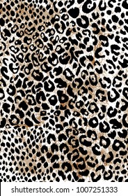 Leopard pattern design, vector illustration background