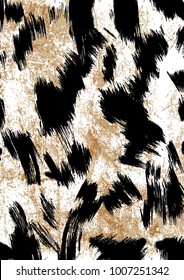 Leopard pattern design, vector illustration background