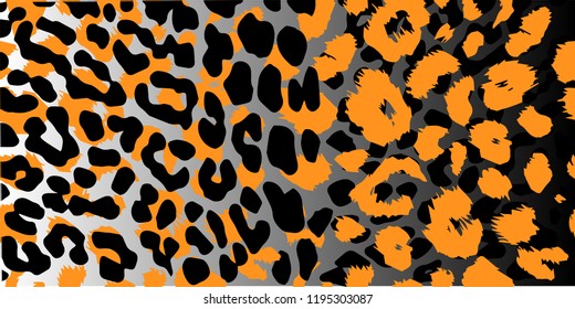 Leopard pattern design, vector illustration background.
