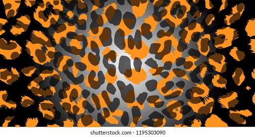 Leopard pattern design, vector illustration background.