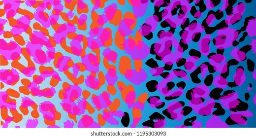 Leopard pattern design, vector illustration background.