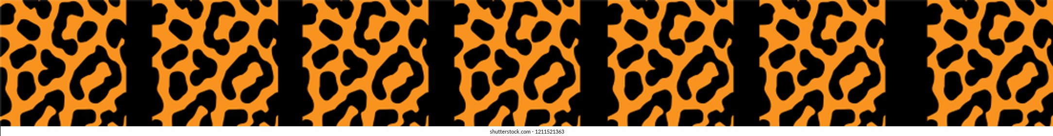 Leopard pattern design, vector illustration background. Border corners of star sparkle texture glitter pattern. Stylish colored daisy magic geometric sparkles stardust vector background card frame.