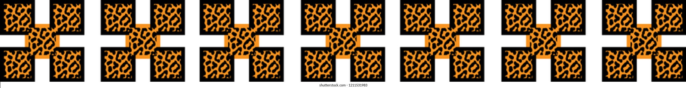 Leopard pattern design, vector illustration background. Border corners of star sparkle texture glitter pattern. Stylish colored daisy magic geometric sparkles stardust vector background card frame.
