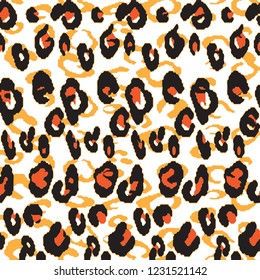 Leopard pattern design, vector illustration background