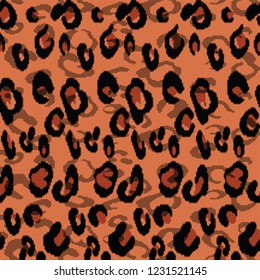 Leopard pattern design, vector illustration background