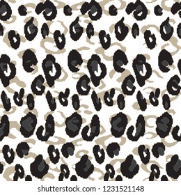 Leopard pattern design, vector illustration background