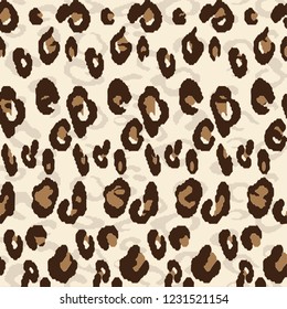Leopard pattern design, vector illustration background