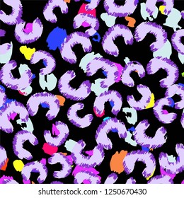 Leopard pattern design, vector illustration background pattern
