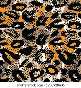 Leopard pattern design, vector illustration backgroun