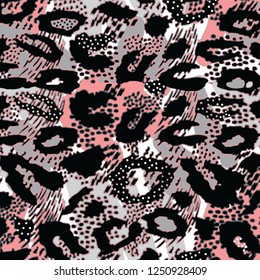 Leopard pattern design, vector illustration backgroun