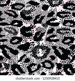 Leopard pattern design, vector illustration backgroun