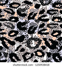 Leopard pattern design, vector illustration backgroun