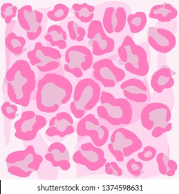 Leopard pattern design, vector illustration background. Animal design.  