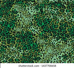 Leopard pattern design, vector illustration background