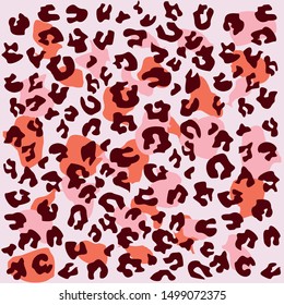 Leopard pattern design, vector illustration background. Animal design. blue, pink, purple
