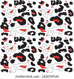 Leopard pattern design, vector illustration background