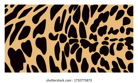 Leopard pattern design, vector illustration, background.