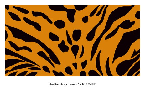 Leopard pattern design, vector illustration, background.