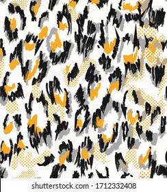 Leopard pattern design, vector illustration background